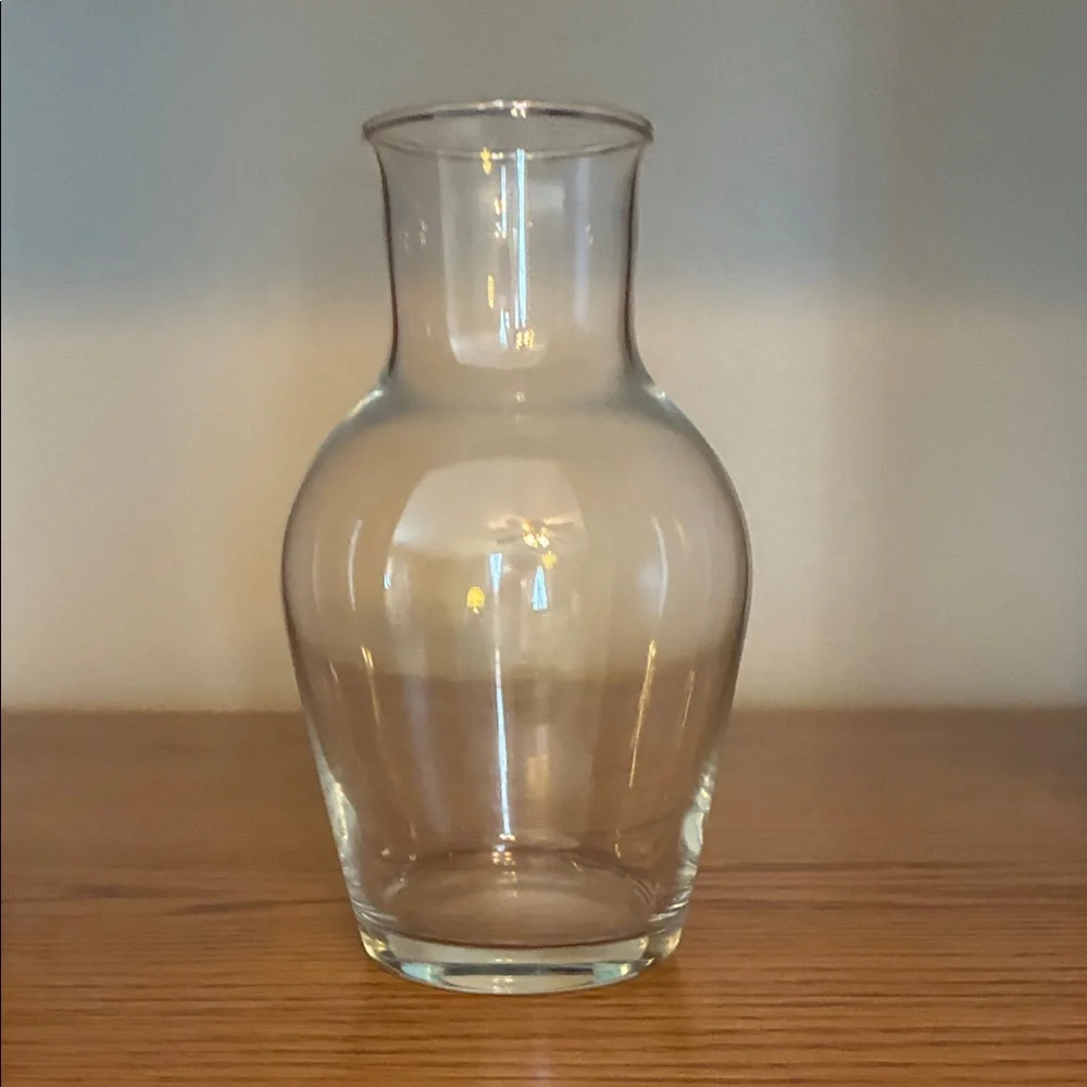 Clear Glass Decorative Vase - Clear